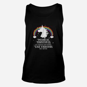 Medical Assistants Magical Like Unicorns Funny Unisex Tank Top | Crazezy