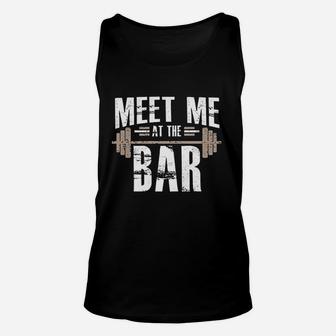 Meet Me At The Bar Workout For Gym Unisex Tank Top | Crazezy DE