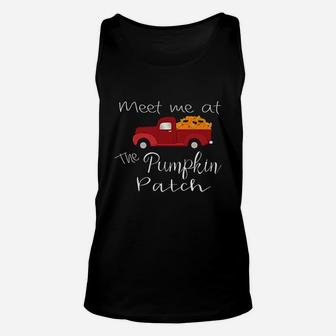 Meet Me At The Pumpkin Patch Fall Autumn Unisex Tank Top | Crazezy