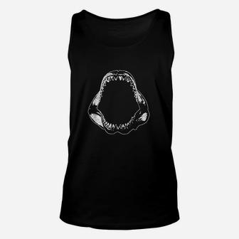 Megalodon Jaw Funny Shark Teeth Collector Unisex Tank Top | Crazezy