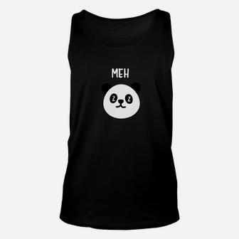Meh Panda Bear Meh Face Funny Internet Meme Gifts Unisex Tank Top - Thegiftio UK
