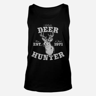 Mens 50 Year Old Deer Hunter 50Th Birthday Est 1971 Hunting Unisex Tank Top | Crazezy DE