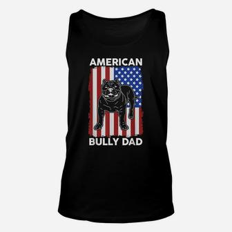 Mens American Bully Dad Dog Owner | Dog Dad American Bully Unisex Tank Top | Crazezy