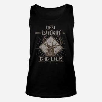 Mens Best Buckin' Dad Ever Tee Father's Day Papa Gift Granddad Unisex Tank Top | Crazezy AU