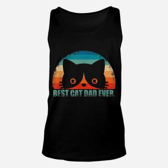 Mens Best Cat Dad Shirt Father's Day Gift From Wife Son Daughter Unisex Tank Top | Crazezy