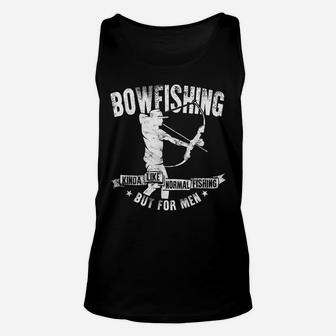 Mens Bowfishing, Bow Hunting For Fish Unisex Tank Top | Crazezy CA
