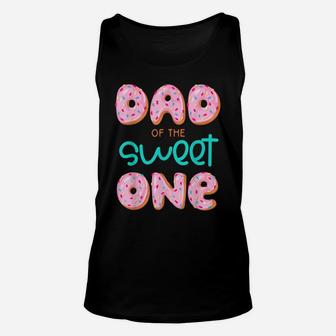 Mens Dad Sweet One 1St First Birthday Matching Family Donut Unisex Tank Top | Crazezy AU