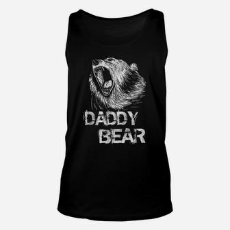 Mens Daddy Bear Funny Tee Father's Day Papa Daddy Father Gift Unisex Tank Top | Crazezy