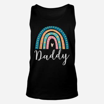 Mens Daddy Rainbow Gifts For Men Dad Family Matching Birthday Unisex Tank Top | Crazezy