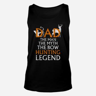Mens Deer Hunting Shirt Cool Gift For Dad Bow Hunting Gift Unisex Tank Top - Thegiftio UK