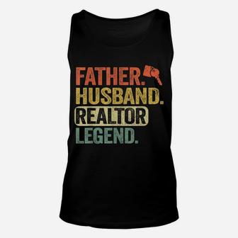 Mens Father Husband Realtor Legend Men Funny Real Estate Agent Unisex Tank Top | Crazezy DE