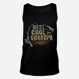 Mens Funny Fishing Tee Vintage Reel Cool Grandpa Unisex Tank Top | Crazezy CA