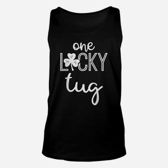 Mens Funny One Lucky Tug Shirt St Patricks Day Mens Unisex Tank Top | Crazezy