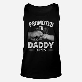 Mens Funny Promoted To Daddy Est2022 Retro New Daddy Unisex Tank Top | Crazezy AU