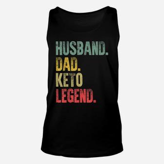Mens Funny Vintage Gift Husband Dad Keto Legend Retro Unisex Tank Top | Crazezy