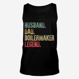 Mens Funny Vintage Shirt Husband Dad Boilermaker Legend Retro Unisex Tank Top | Crazezy