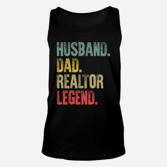 Mens Funny Vintage Shirt Husband Dad Realtor Legend Retro Unisex Tank Top | Crazezy AU