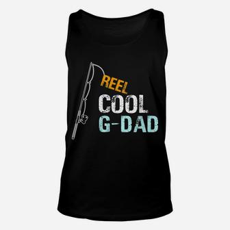 Mens Gift From Granddaughter Grandson Reel Cool G-Dad Unisex Tank Top | Crazezy