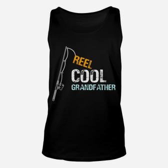 Mens Gift From Granddaughter Grandson Reel Cool Grandfather Unisex Tank Top | Crazezy CA