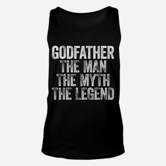 Mens Godfather The Man The Myth The Legend Unisex Tank Top | Crazezy AU