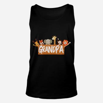 Mens Grandpa Zoo Birthday Shirt Family Costume Party Theme Unisex Tank Top | Crazezy UK