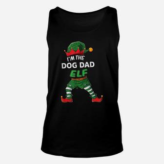 Mens I'm The Dog Dad Elf Christmas Family Matching Pajama Unisex Tank Top | Crazezy