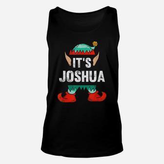 Mens It's Joshua Elf Personalized First Name Christmas Gift Unisex Tank Top | Crazezy