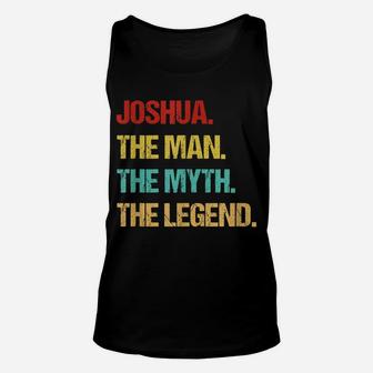 Mens Joshua The Man The Myth The Legend Unisex Tank Top | Crazezy
