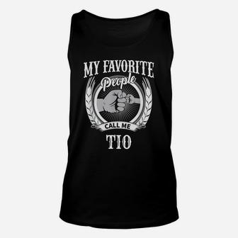 Mens My Favorite People Call Me Tio Mexican Spanish Uncle Unisex Tank Top | Crazezy