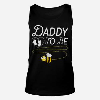 Mens New Dad Tshirt Daddy To Bee Funny Fathers Day Shirt Unisex Tank Top | Crazezy UK