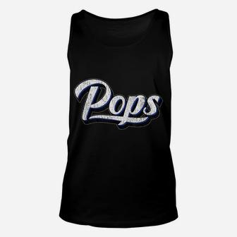 Mens New Grandpa Gift For Dad Called Pops Unisex Tank Top | Crazezy AU