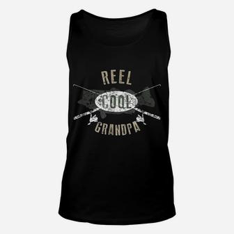 Mens Reel Cool Grandpa Shirt, Cute Fishing Father's Day Gift Unisex Tank Top | Crazezy