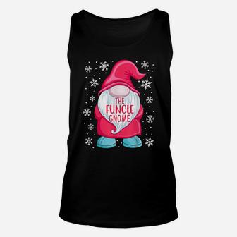 Mens The Funcle Gnome Family Matching Gnome Christmas Uncle Unisex Tank Top | Crazezy AU