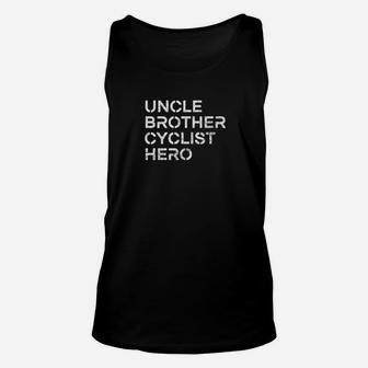 Mens Uncle Brother Cyclist Hero Cycling Uncle Unisex Tank Top - Thegiftio UK