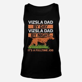 Mens Vizsla Dog Breed Design For Your Vizsla Dad Unisex Tank Top | Crazezy