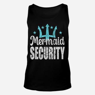 Mermaid Security Merdad Mermen Mermaid Birthday Theme Unisex Tank Top | Crazezy AU