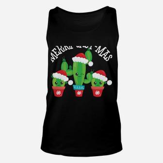 Merry Cact-Mas | Funny Kawaii Christmas Cactus Sweatshirt Unisex Tank Top | Crazezy UK