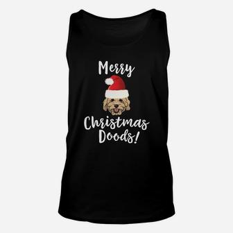Merry Christmas Goldendoodle Funny Dog Unisex Tank Top | Crazezy UK