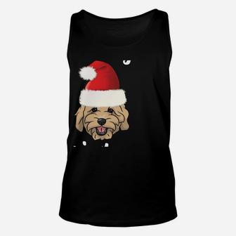 Merry Christmas Goldendoodle Funny Golden Doodle Dog Gift Unisex Tank Top | Crazezy AU