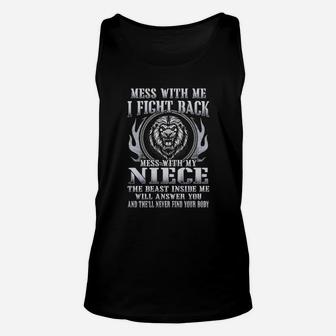 Mess With My Niece Unisex Tank Top - Monsterry