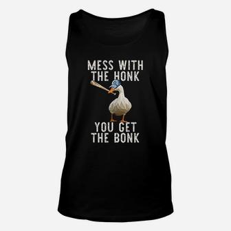 Mess With The Honk You Get The Bonk Unisex Tank Top | Crazezy UK