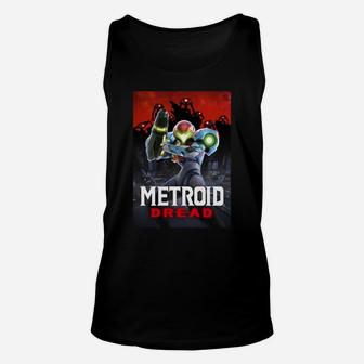 Metroid Dread Samus Surrounded Poster Sweatshirt Unisex Tank Top | Crazezy