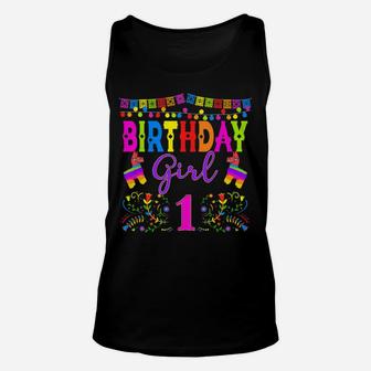 Mexican Birthday Party Matching Family Group 1St 3Rd Fiesta Unisex Tank Top | Crazezy CA