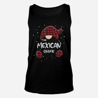 Mexican Gnome Plaid Matching Family Christmas Pajamas Gift Unisex Tank Top | Crazezy CA