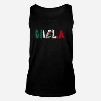 Mexico Mexican Flag Chola Unisex Tank Top | Crazezy CA