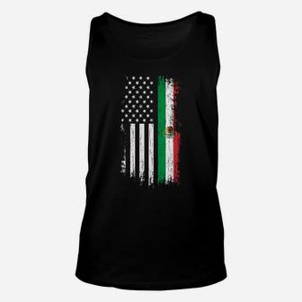 Mexico Usa Grown Roots - Mexican American Flag Unisex Tank Top | Crazezy
