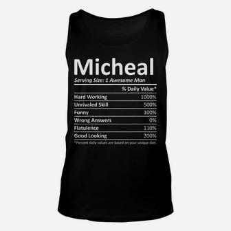 Micheal Nutrition Funny Birthday Personalized Name Gift Idea Unisex Tank Top | Crazezy UK