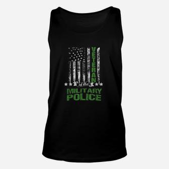 Military Police American Flag Unisex Tank Top | Crazezy