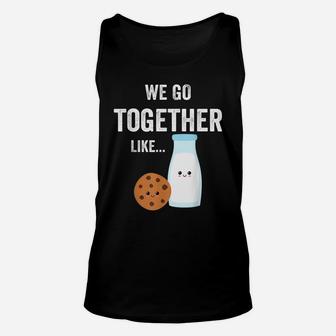 Milk And Cookies Set Couple Bff Matching Cute Gift Shirt Unisex Tank Top | Crazezy