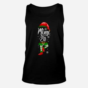 Mimi Elf Matching Family Christmas Pajamas Elves Unisex Tank Top | Crazezy